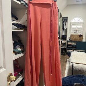 Women's Off-White Coral Pants with Belt